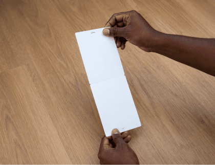 200 blank double-sided IntelliBadge, 4 by 6 inches